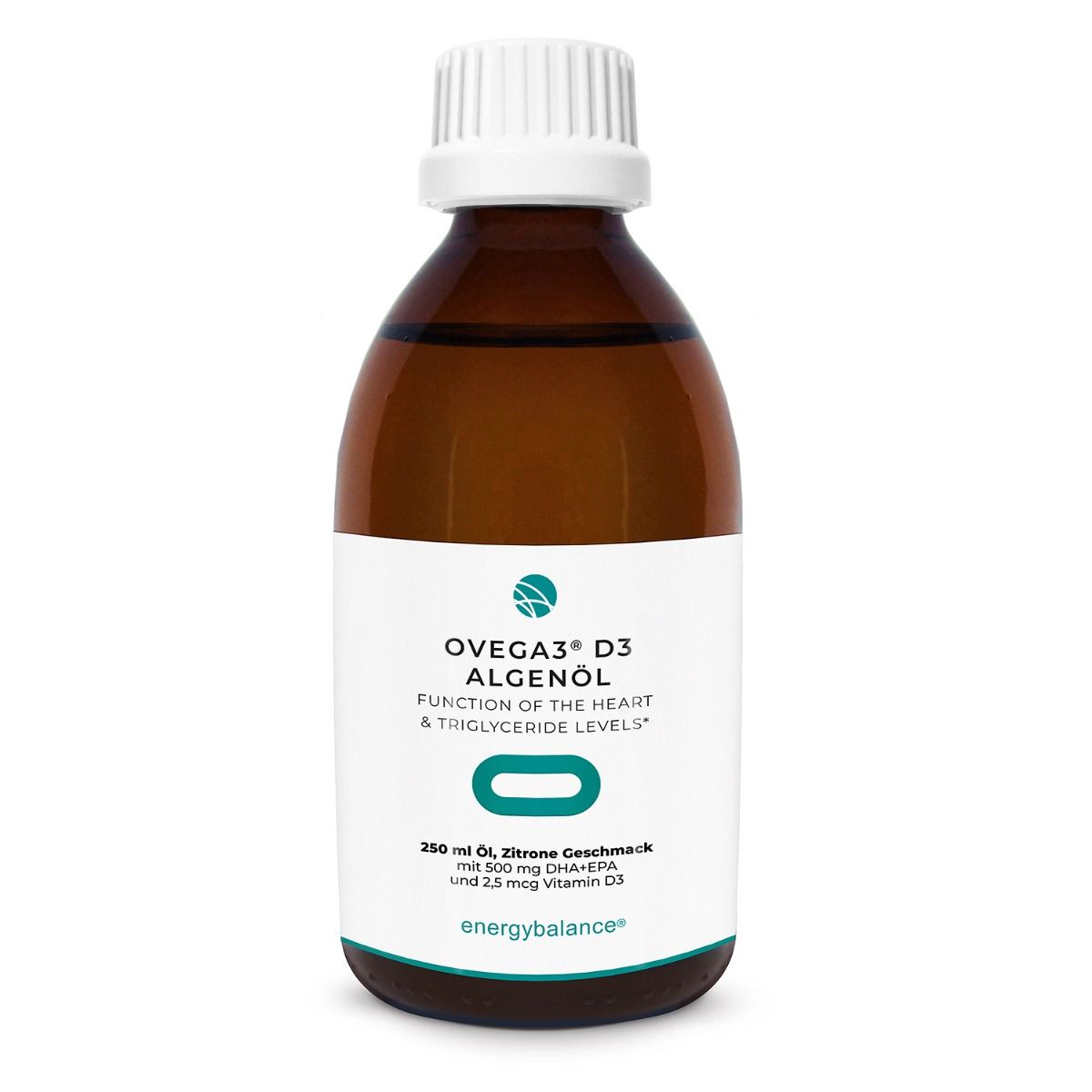 EnergyBalance Ovega3 D3 Algenöl Drink 500mg DHA+EPA, 250 ml  EAN: 7640108209870