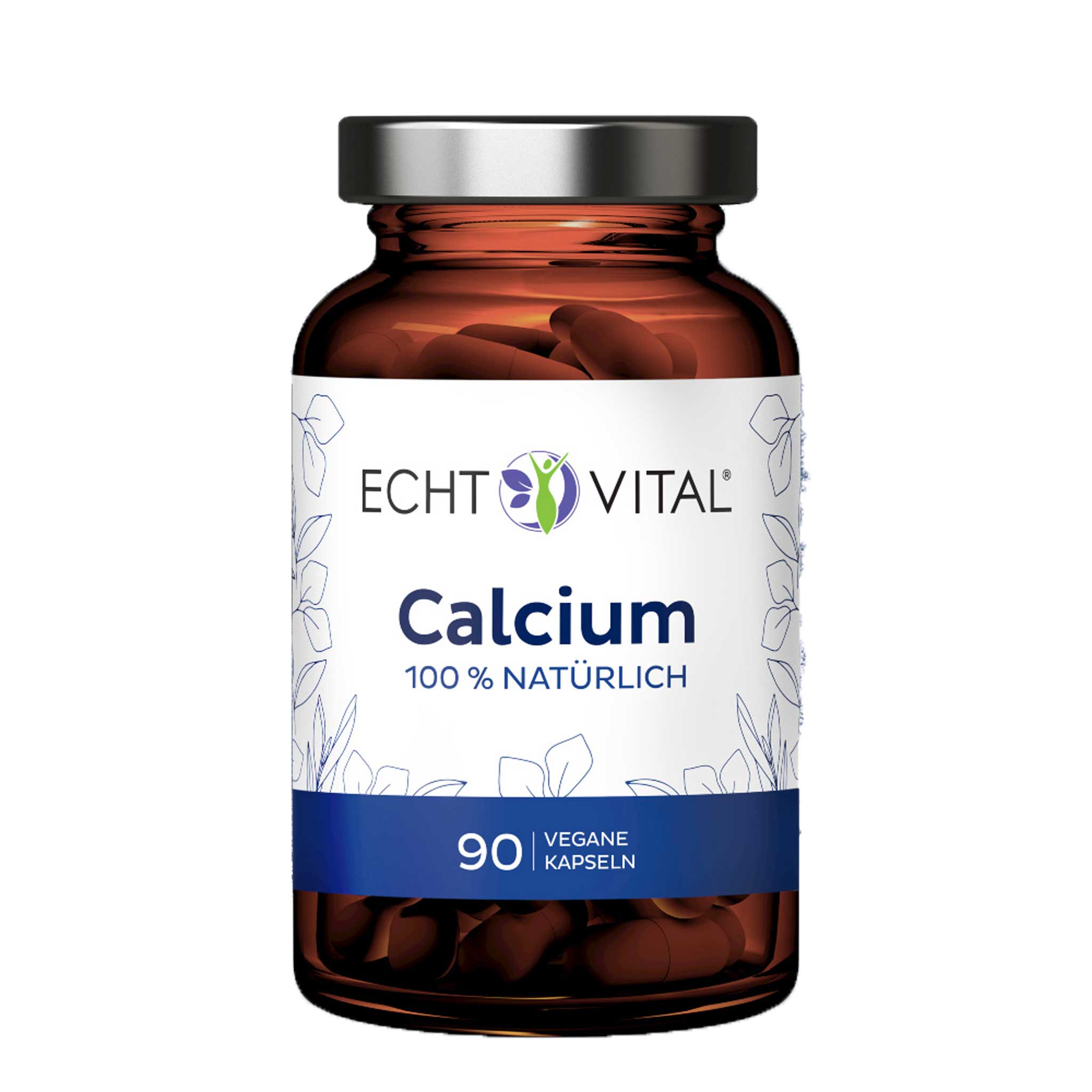 Calcium from algae, 90 capsules