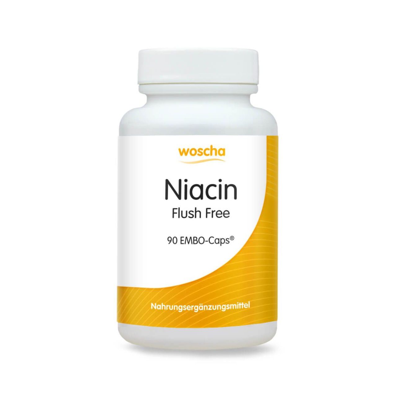 Woscha Niacin Flush Free von podo medi beinhaltet 90 Kapseln