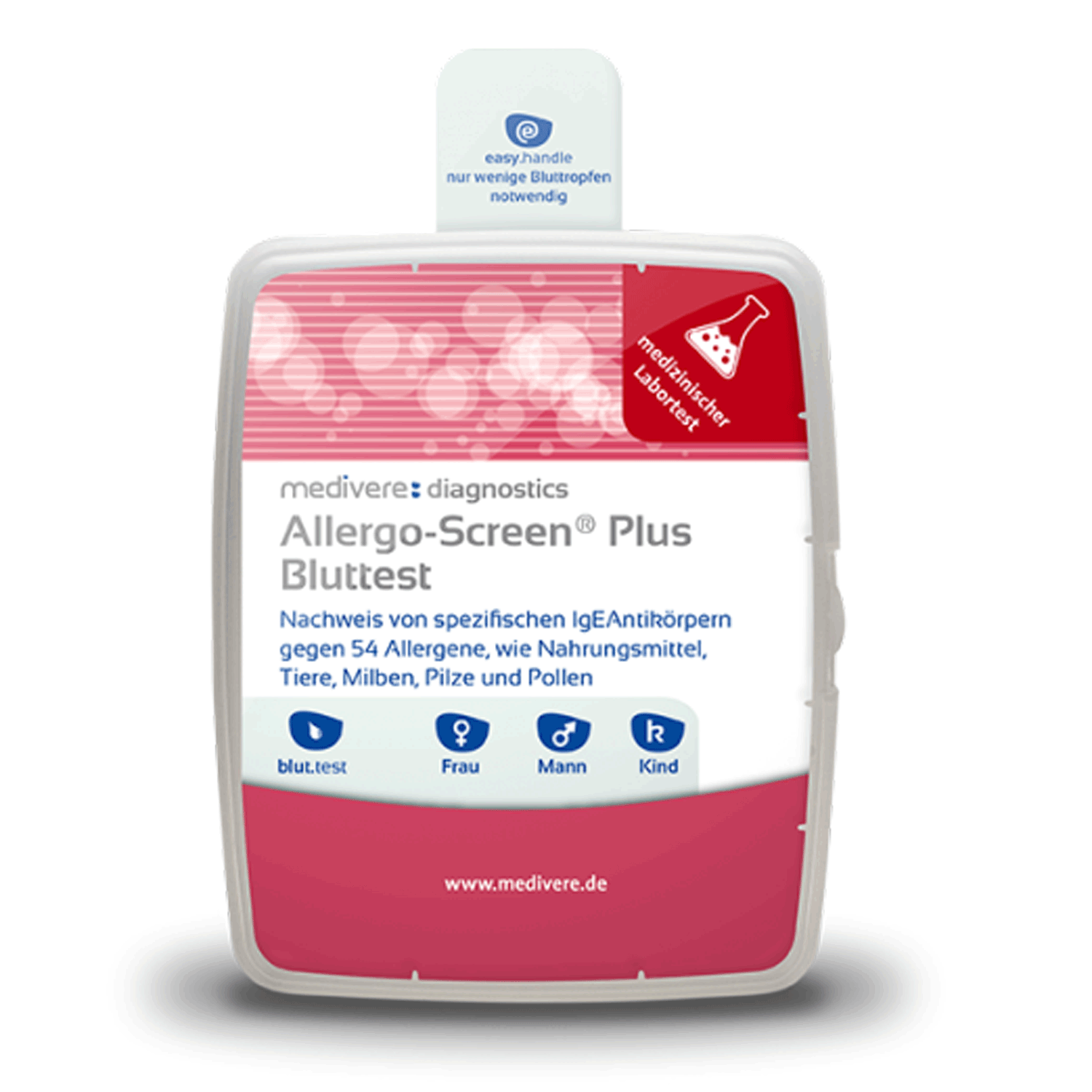 Medivere Allergo-Screen® Nahrungsmittel plus Medivere Nahrungsmittelallergene Nahrungsmittelallergie EAN: 4250570300581
