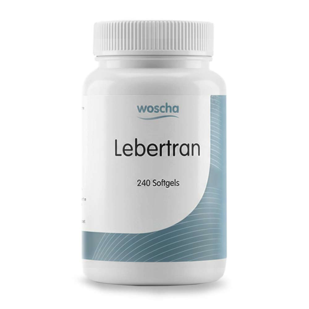 Woscha Lebertran von podo medi beinhaltet 240 Softgels