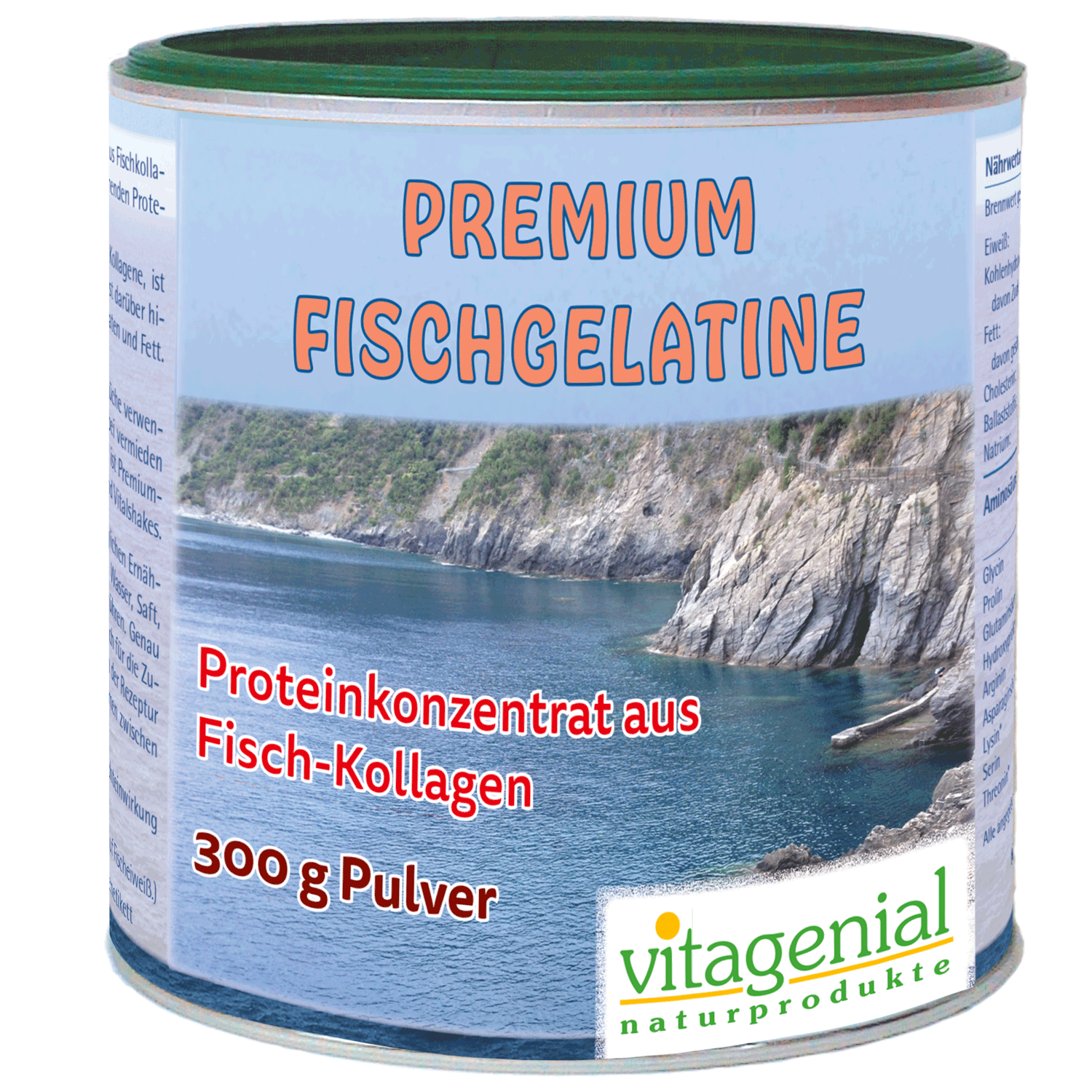 Vitagenial Premium Fischgelatine in 300 Gramm Version