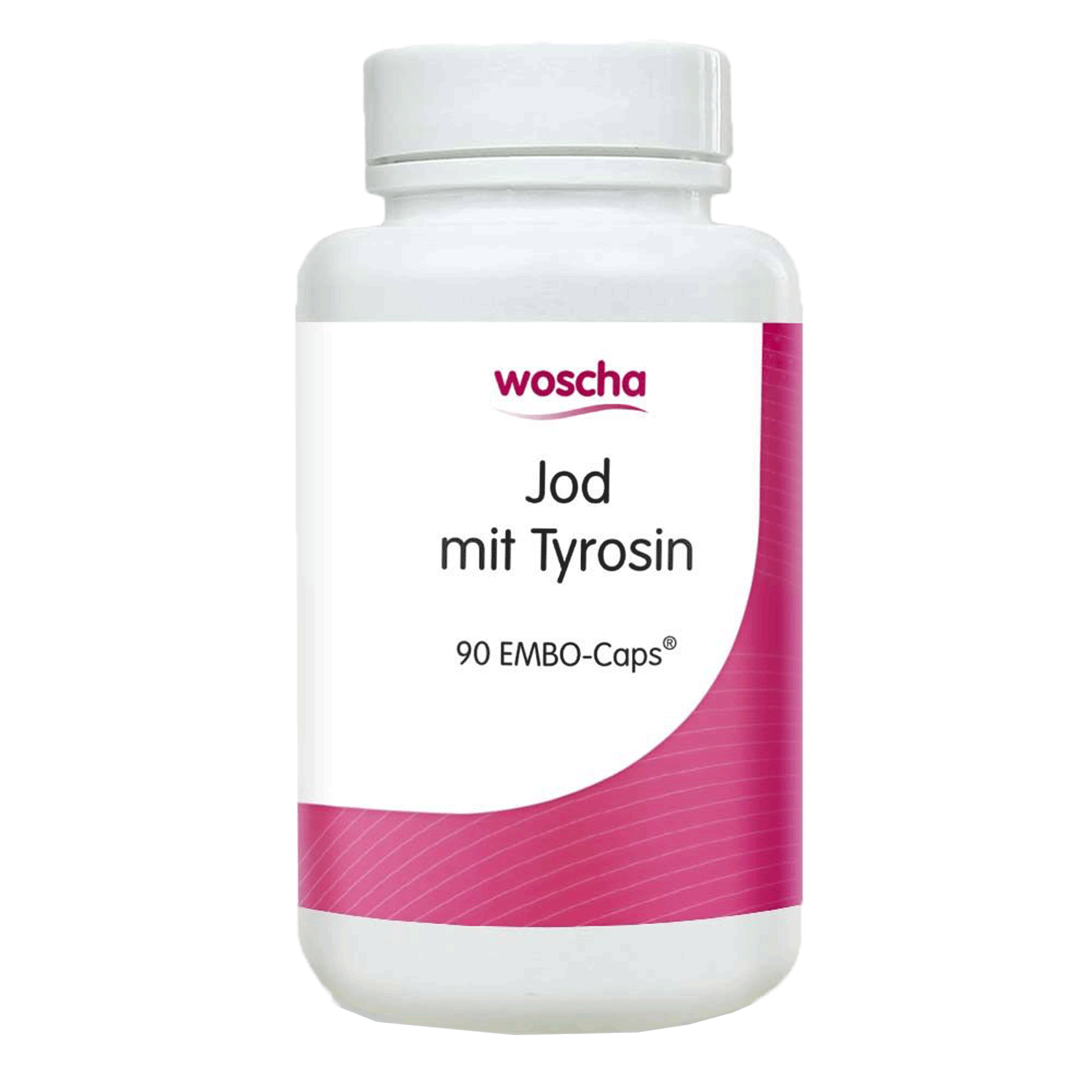 Woscha Jod Tyrosin podo medi 90 EMBO-Caps Woscha Jod mit Tyrosin von podo medi beinhaltet 90 EMBO-Caps