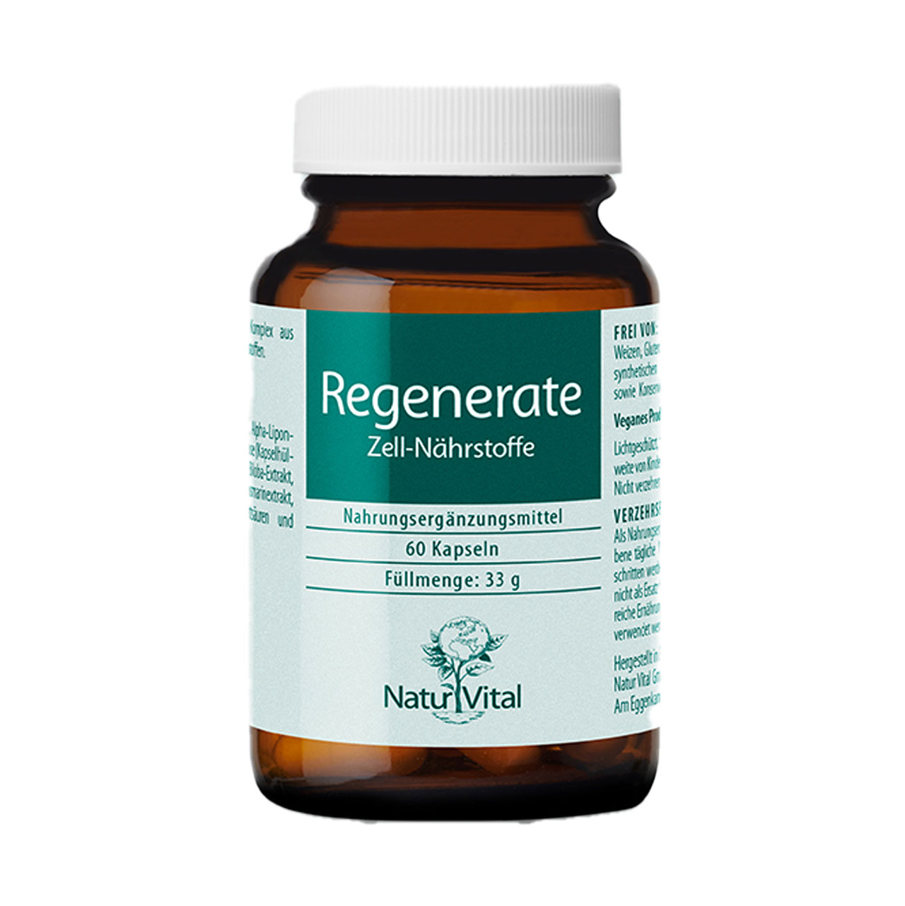 Regenerate von Natur Vital beinhaltet 60 Kapseln