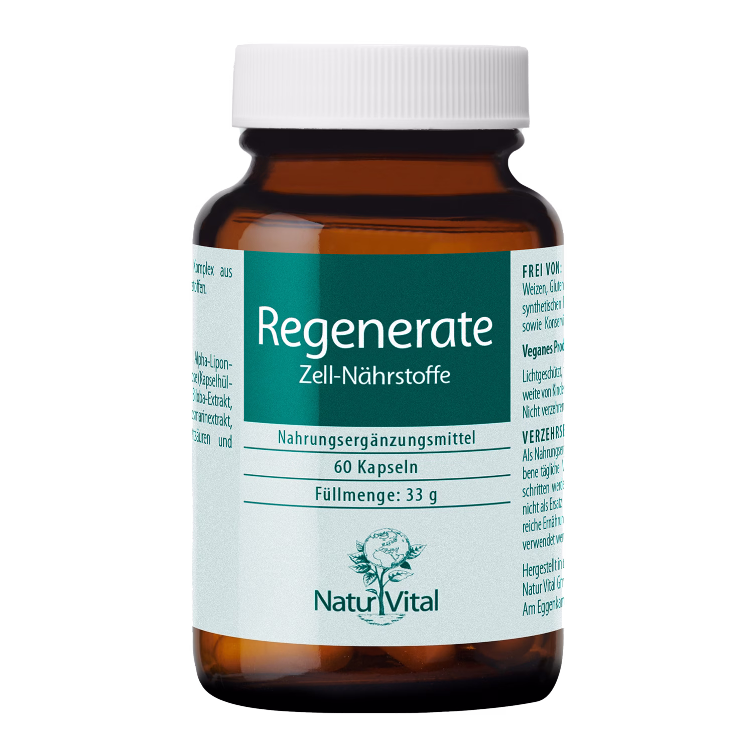 Regenerate von Natur Vital beinhaltet 60 Kapseln