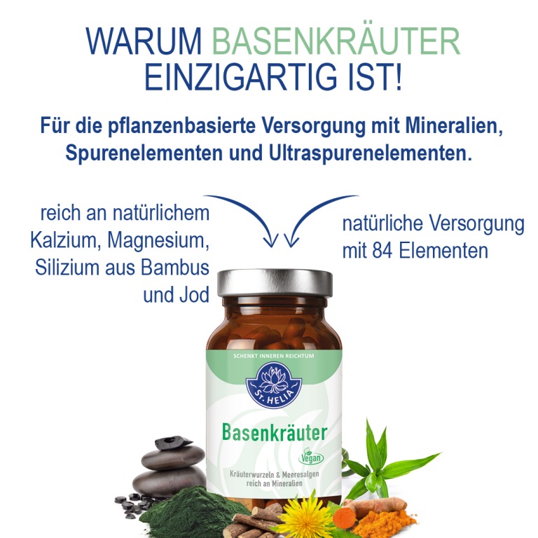 St. Helia Basenkräuter, 90 Kapseln Basen EAN: 4260296430127