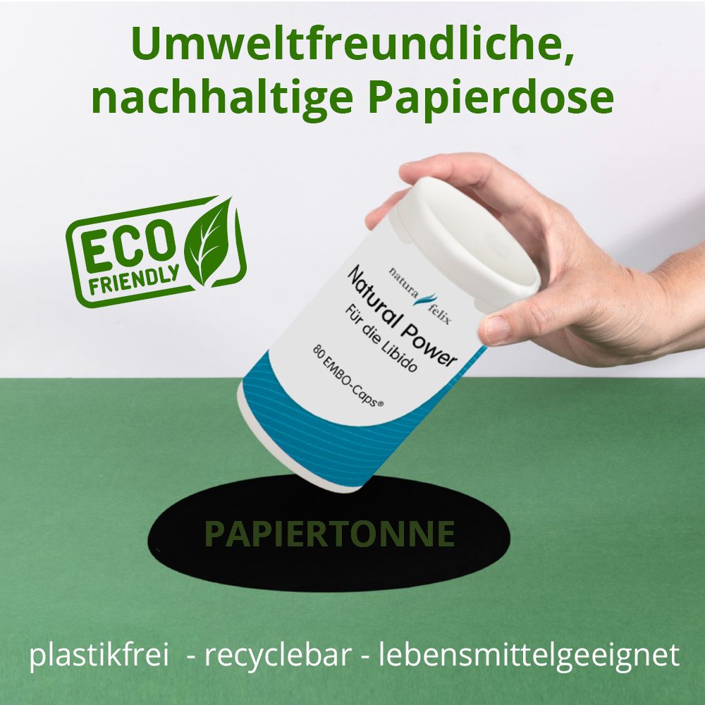 Natura Felix Natural Power für die Libido, 80 EMBO-Caps Mann Liebesleben EAN: 8717729191569