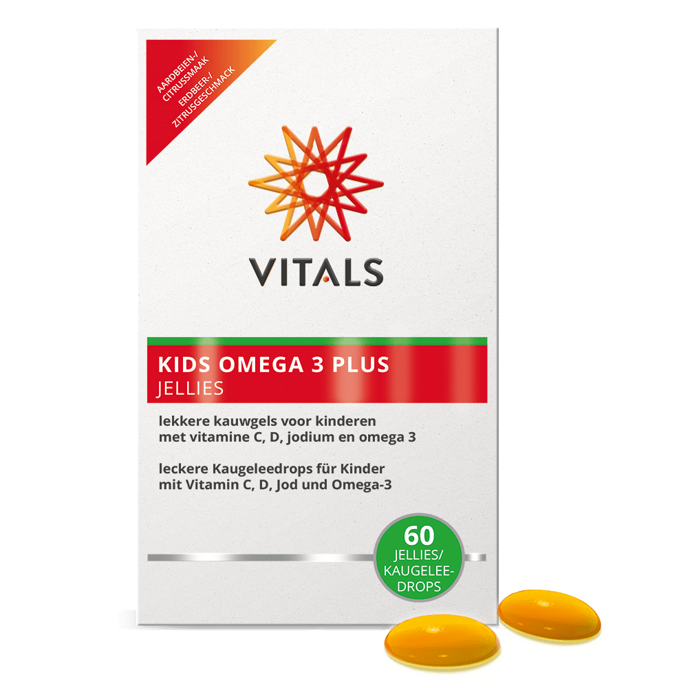Kids Omega 3 Plus Jellies 60 gocce di gelatina da masticare Kids Omega 3 Plus Jellies 60 gocce di gelatina da masticare