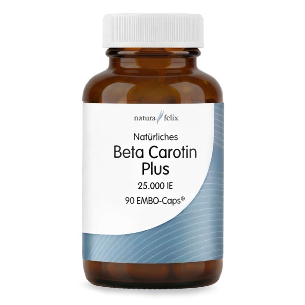Nature Felix Natürliches Beta Carotin Plus von podo medi beinhaltet 90 Kapseln