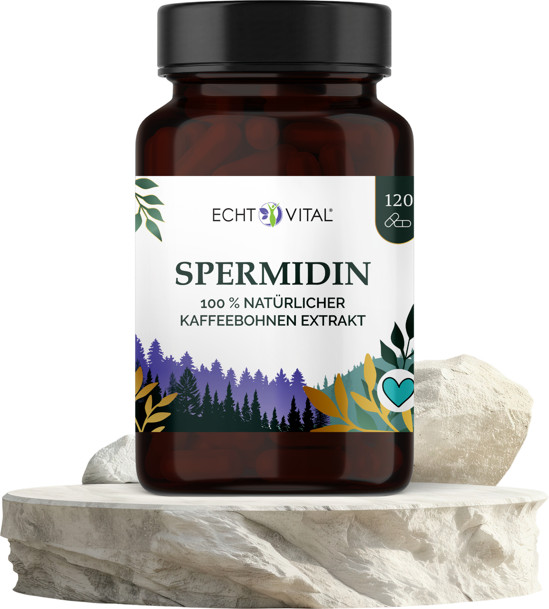 Echt Vital Spermidin, 120 Kapseln Autophagie EAN: 4260635732677