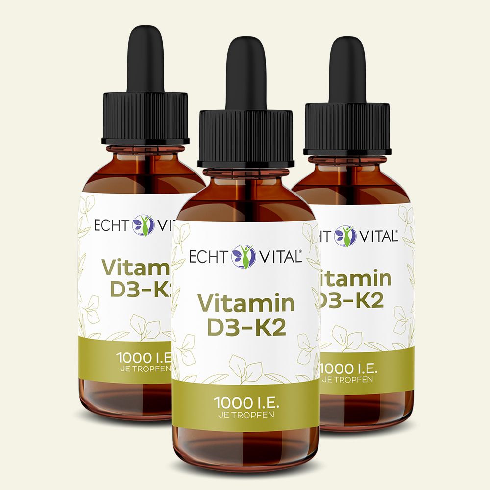 Vitamin D3 - K2 - 3 Flaschen mit je 50 ml