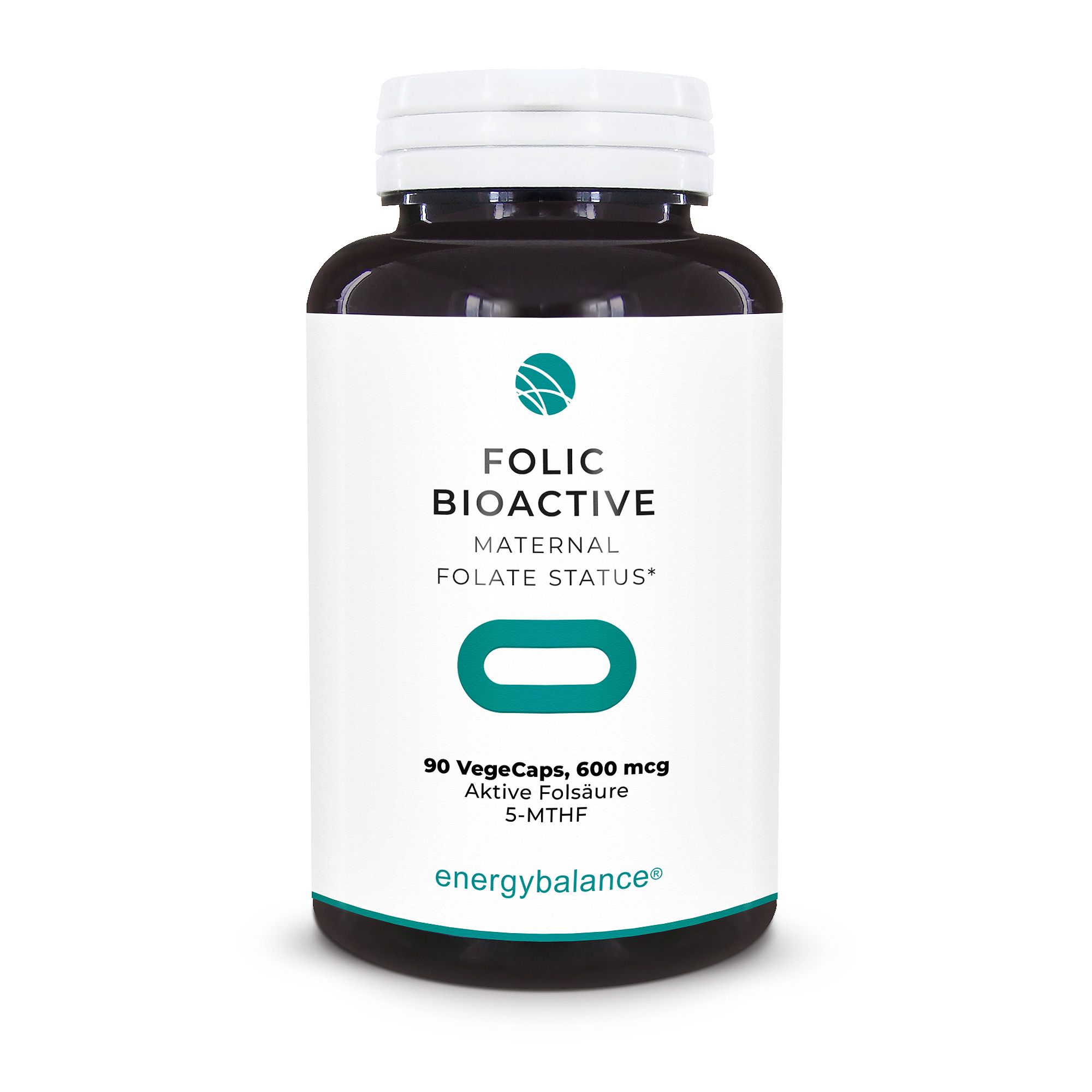 EnergyBalance Folic BioActive 5-MTHF, 90 VegeCaps Blutarmut EAN: 7640108202581