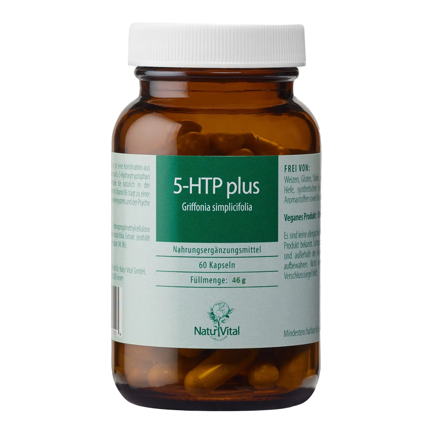Natur Vital 5-HTP plus Griffonia, 60 Kapseln  EAN: 4262512990002