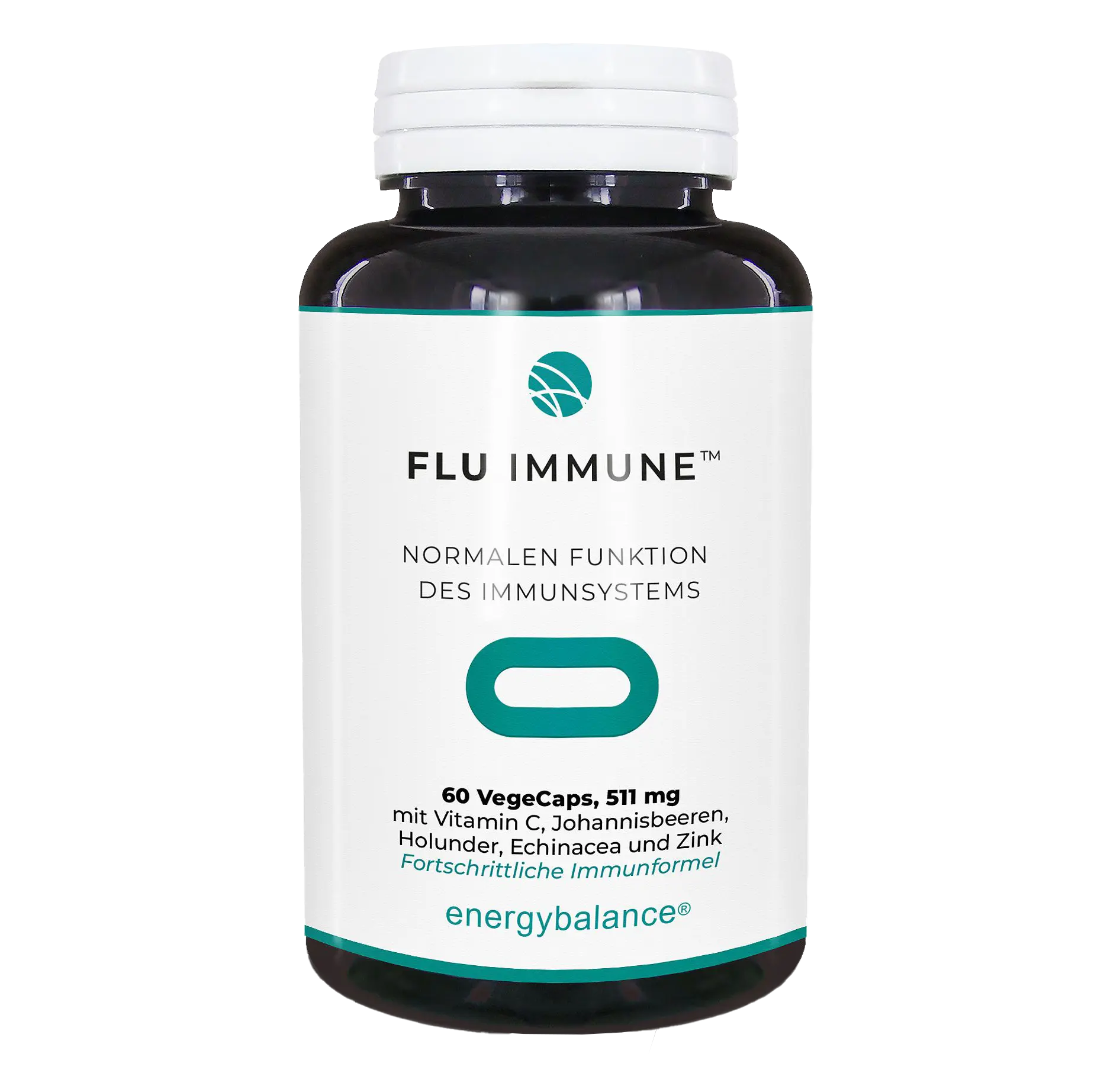 EnergyBalance Flu-Immune mit Holunder und Echinacea, 60 VegeCaps Fieber EAN: 7640108209542