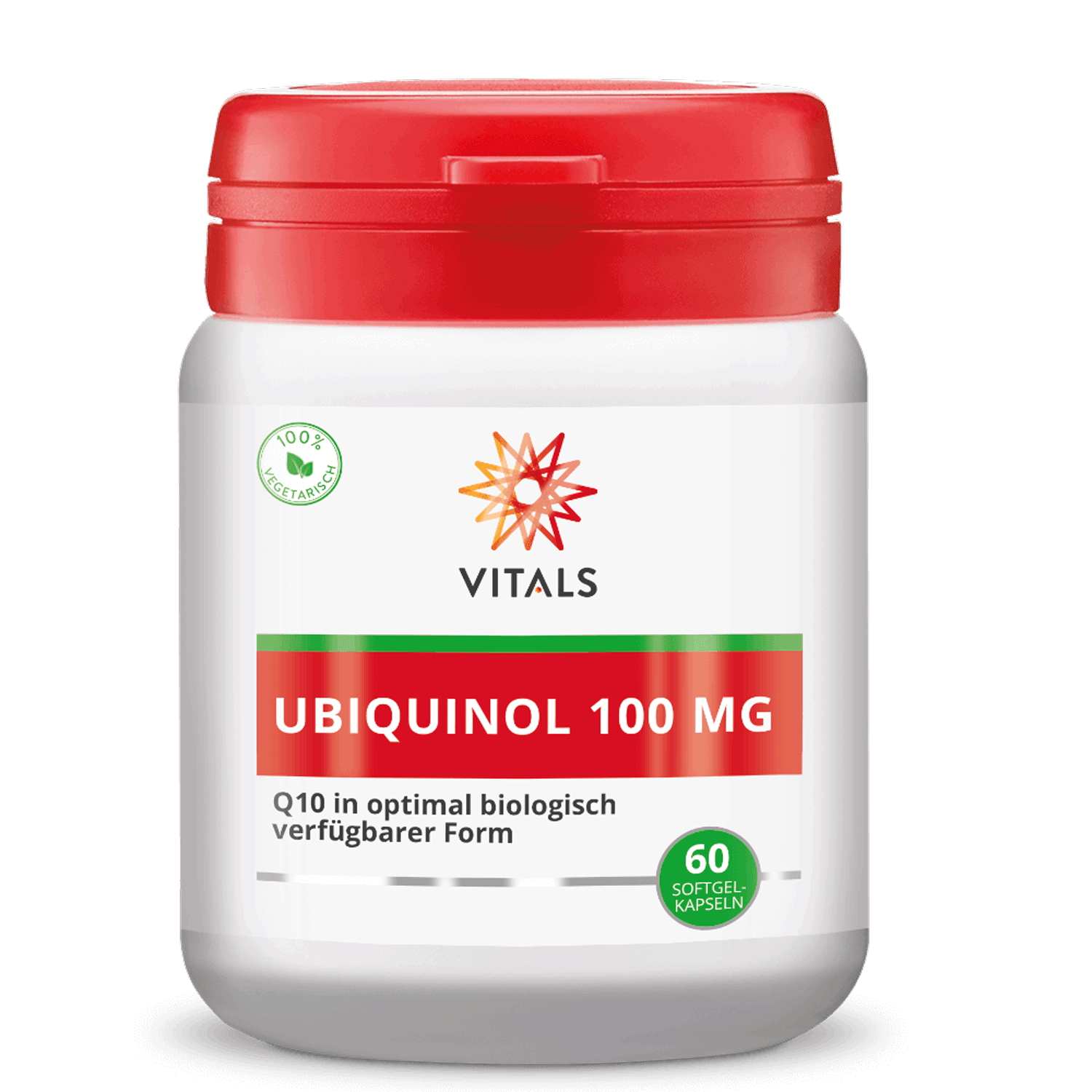 Vitals Ubiquinol 100 mg, 60 Softgel-Kapseln  EAN: 8716717001682