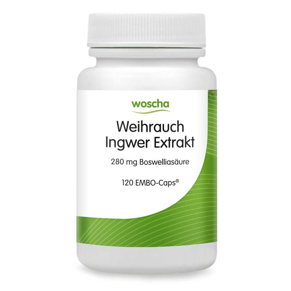 Woscha Weihrauch Ingwer Extrakt, 120 Kapseln  EAN: 8717729190173
