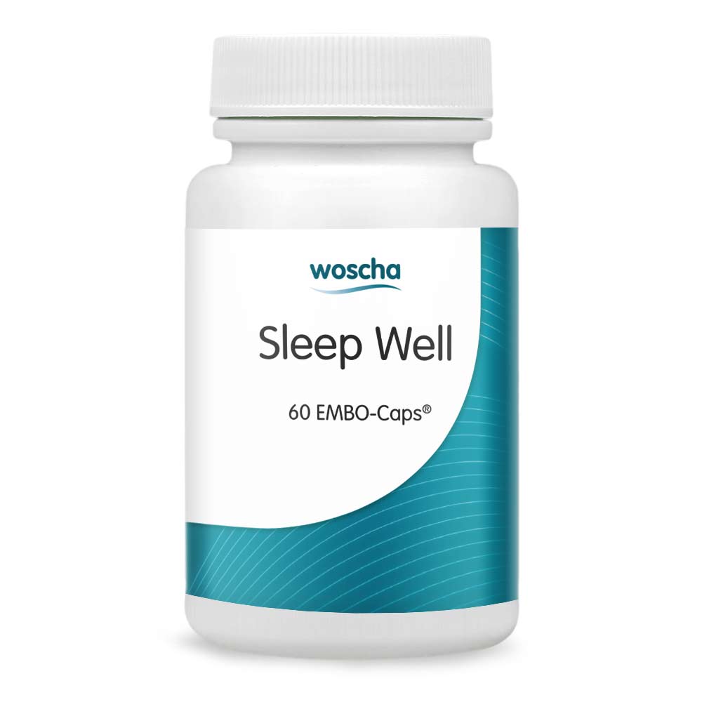 Woscha Sleep Well, 60 Kapseln beruhigende Kräuter Zitronmelisse Lemon balm EAN: 8717729191675