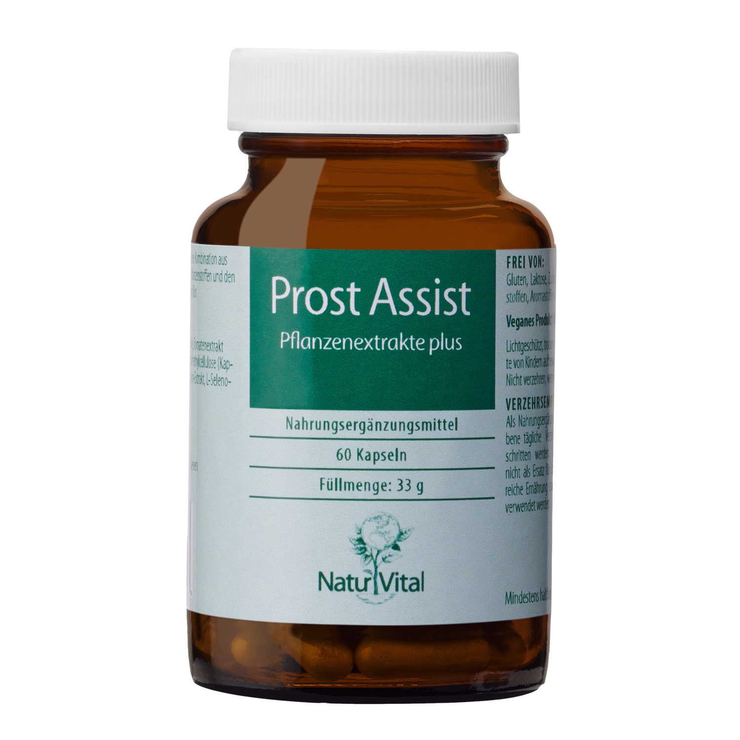Prost Assist Natur Vital 60 Kapseln Prost Assist von Natur Vital beinhaltet 60 Kapseln