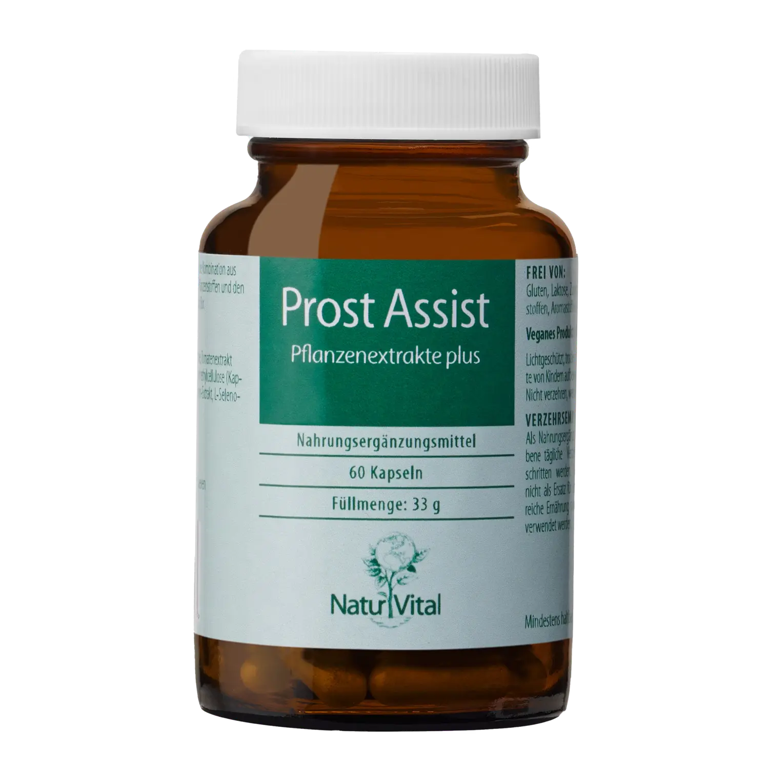Prost Assist von Natur Vital beinhaltet 60 Kapseln