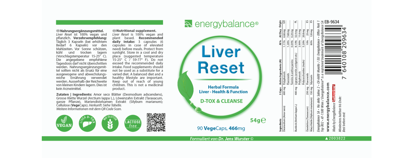 Etikett Liver Reset Dose