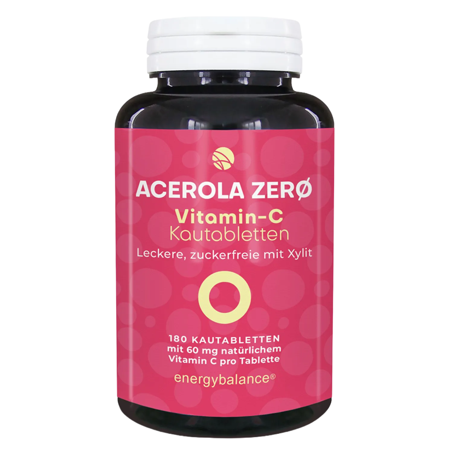Acerola Zerø natürliches Vitamin C 60 mg, 180 Kautabs