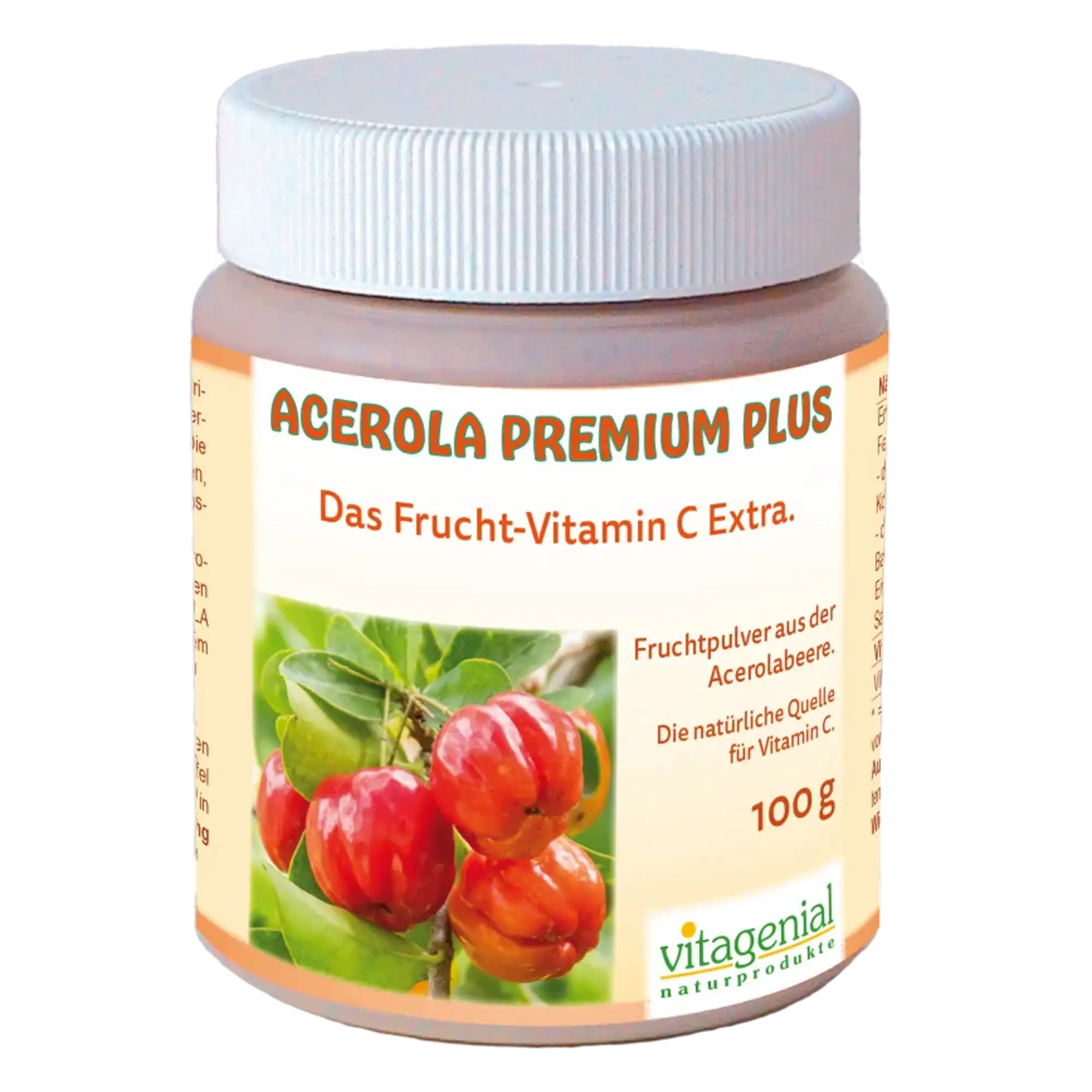 Acerola Premium Plus Vitagenial in der 100 Gramm Version