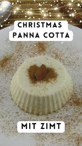 Panna cotta natalizia alla cannella senza carne di manzo e di maiale
