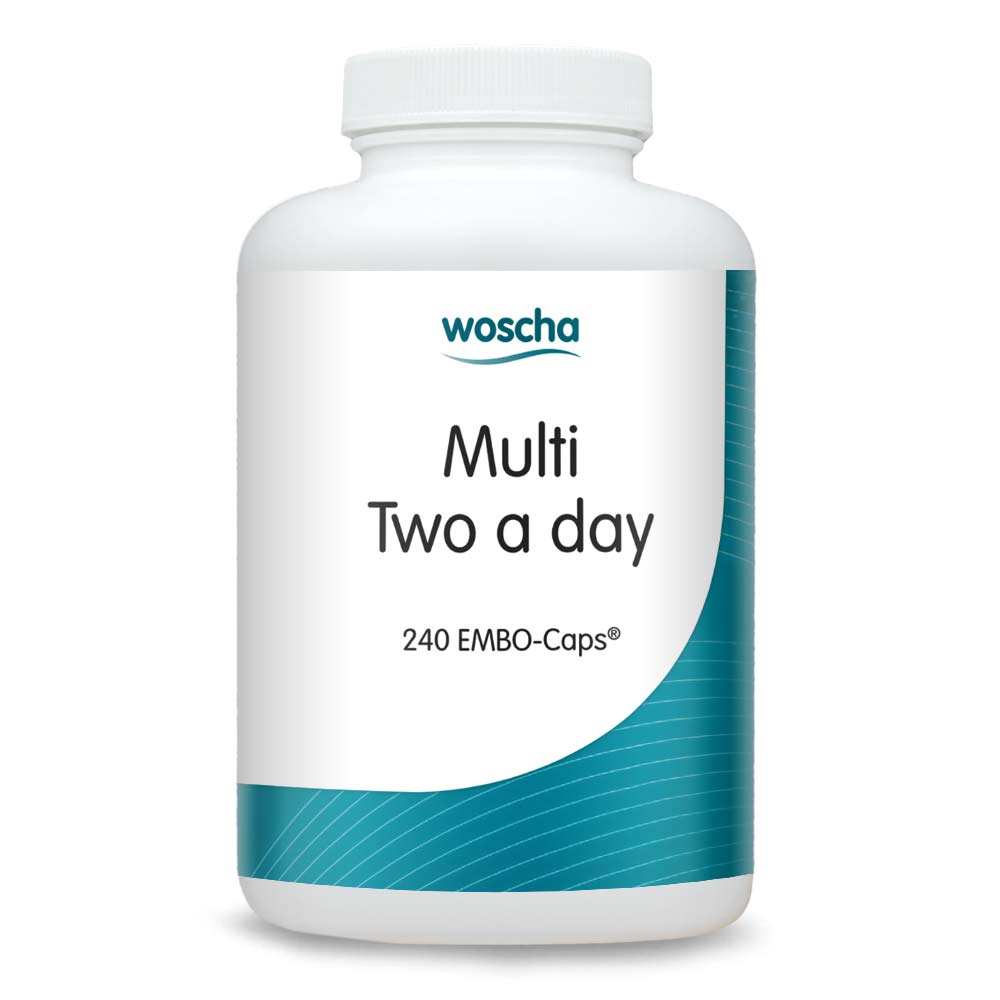 Woscha Multi Two a day von podo medi beinhaltet 240 Kapseln