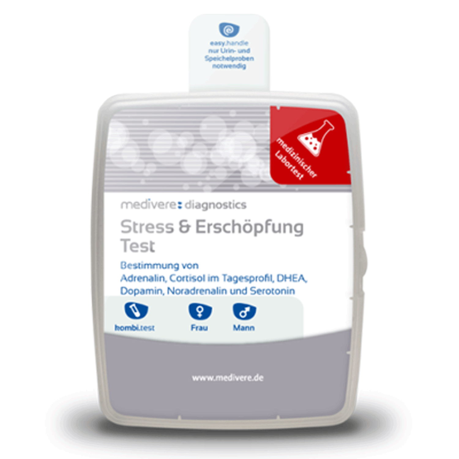 Medivere Stress & Erschöpfung Test Medivere Laboranalyse Cortisol 110001DE Stresshormon EAN: 4250570300116