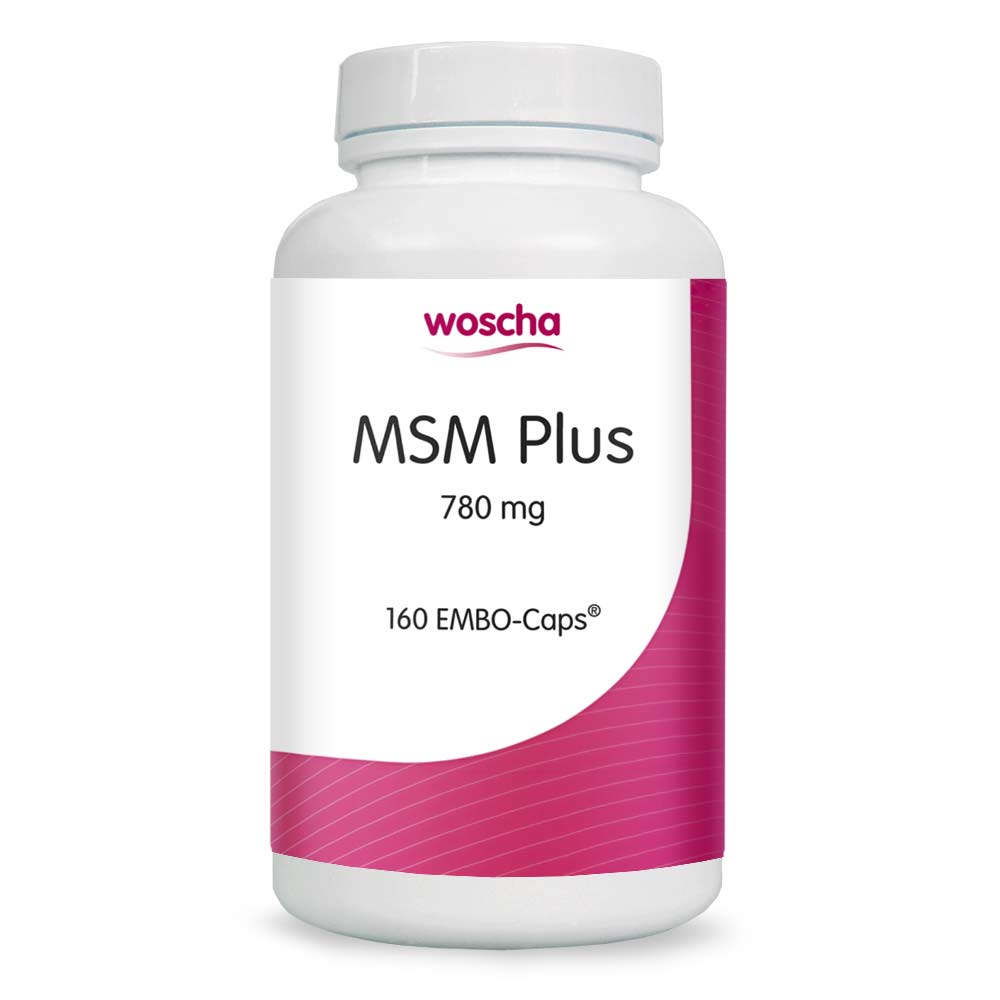 Woscha MSM Plus, 160 Kapseln Organischer Schwefel OptiMSM MSM Schwefel EAN: 8717729190395
