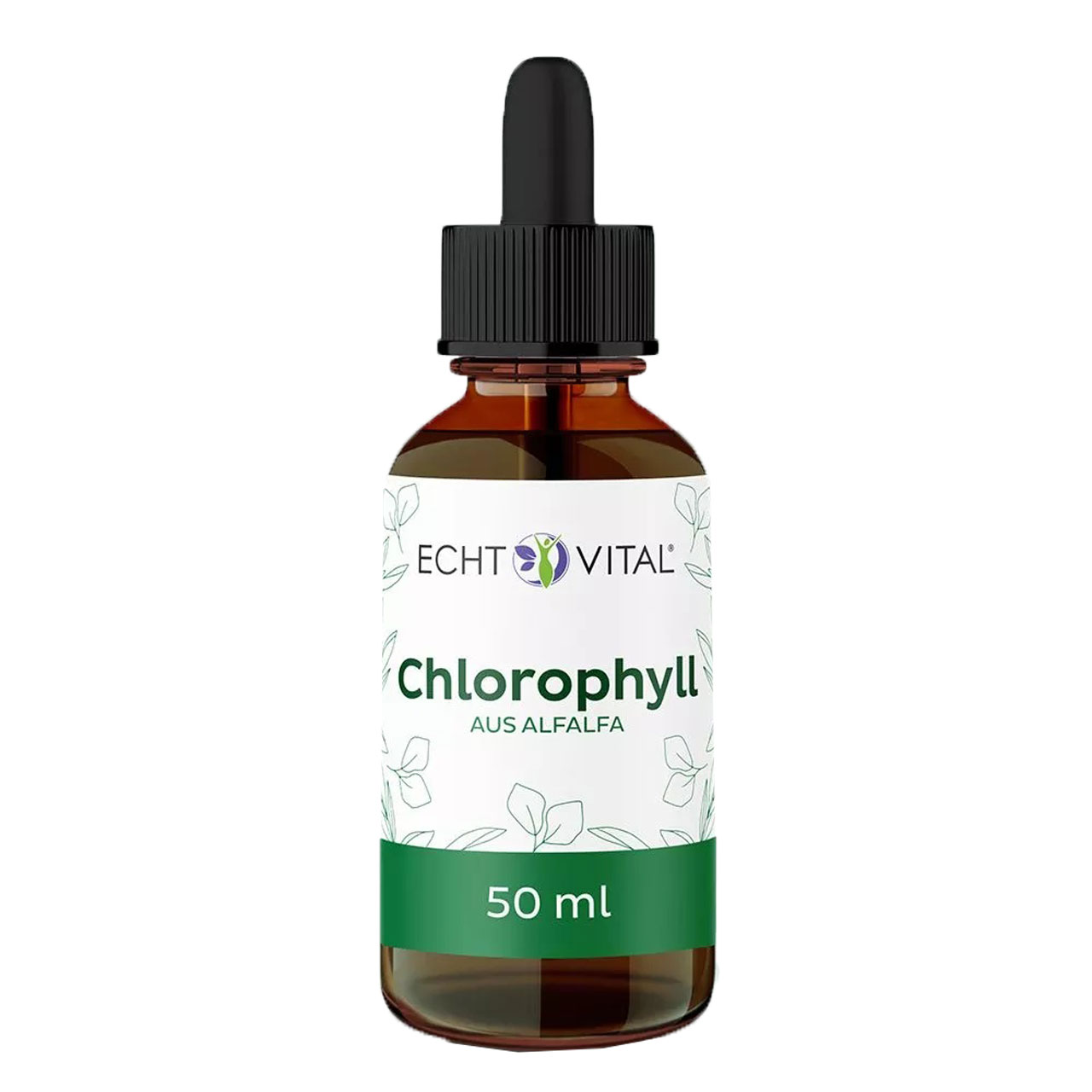 Chlorophyll Tropfen von Echt Vital beinhaltet 50 Milliliter
