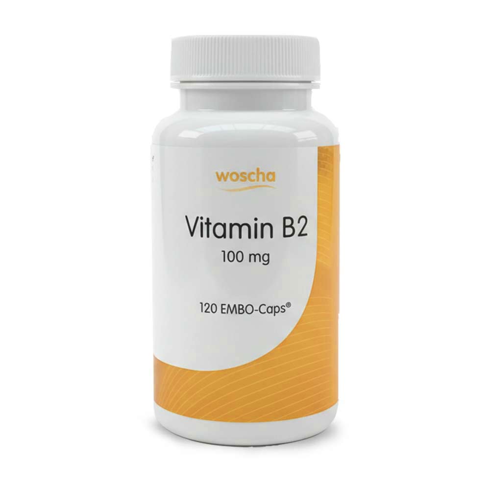 Woscha Vitamin B2, 120 Kapseln Riboflavin Vitamin B2 B2 essentielle Vitamine EAN: 8717729190647