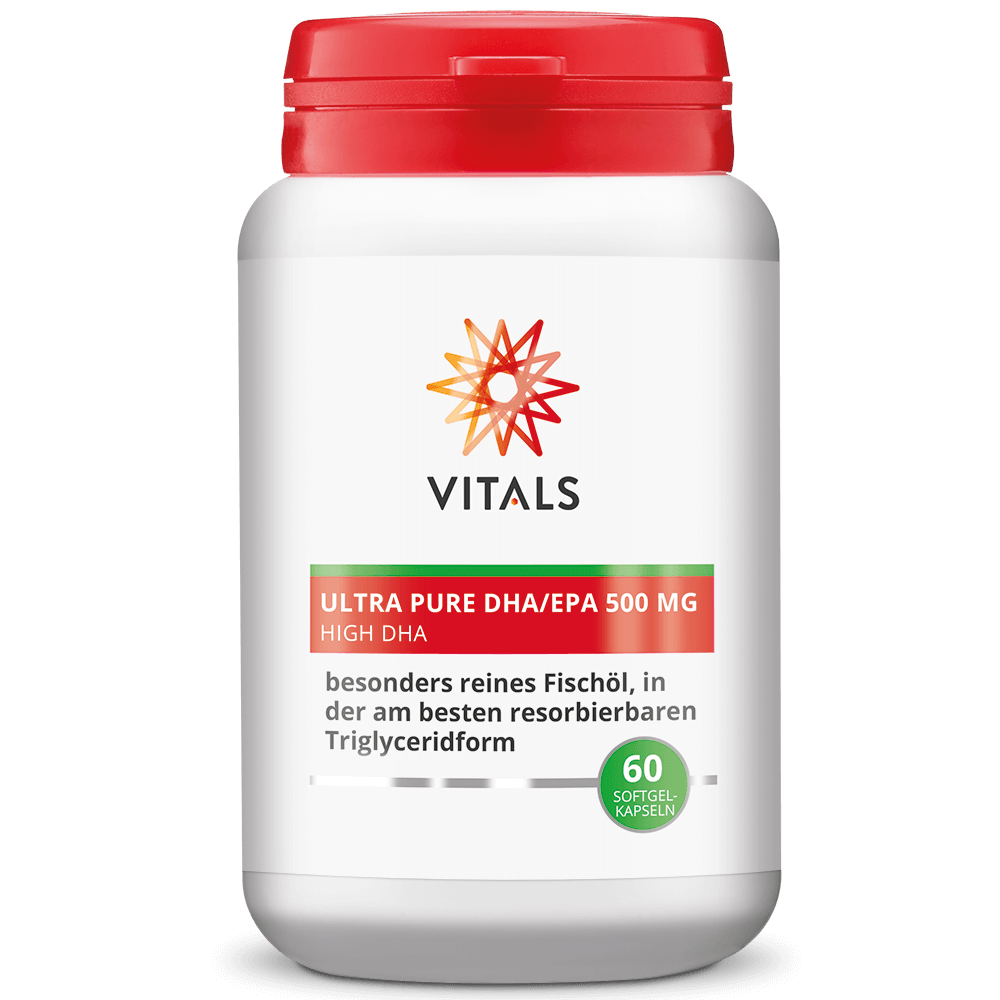 Vitals Ultra Pure DHA/EPA 500 mg, 60 Softgel-Kapseln  EAN: 8716717004300