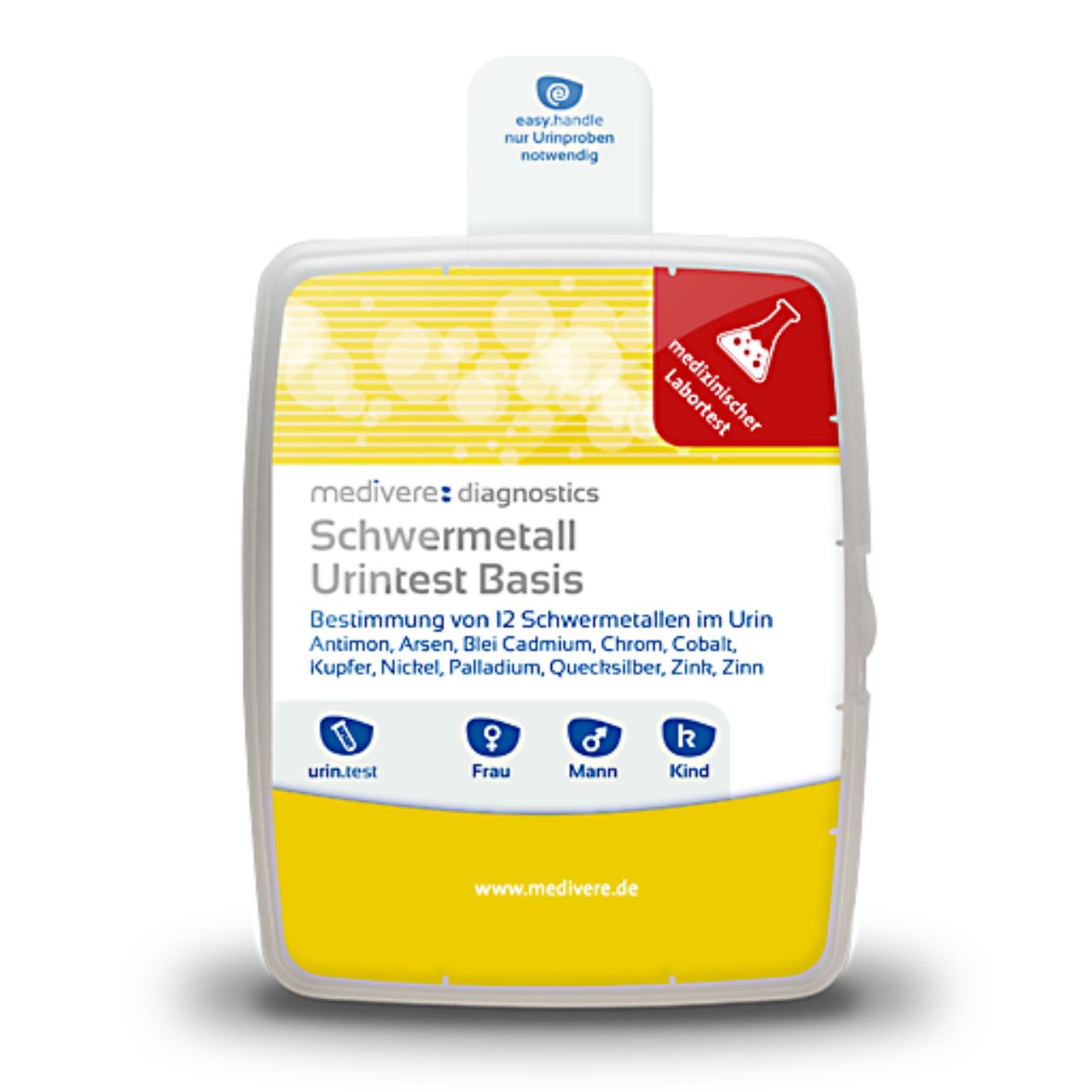 Medivere Schwermetall Urintest Basis  EAN: 4250570301786