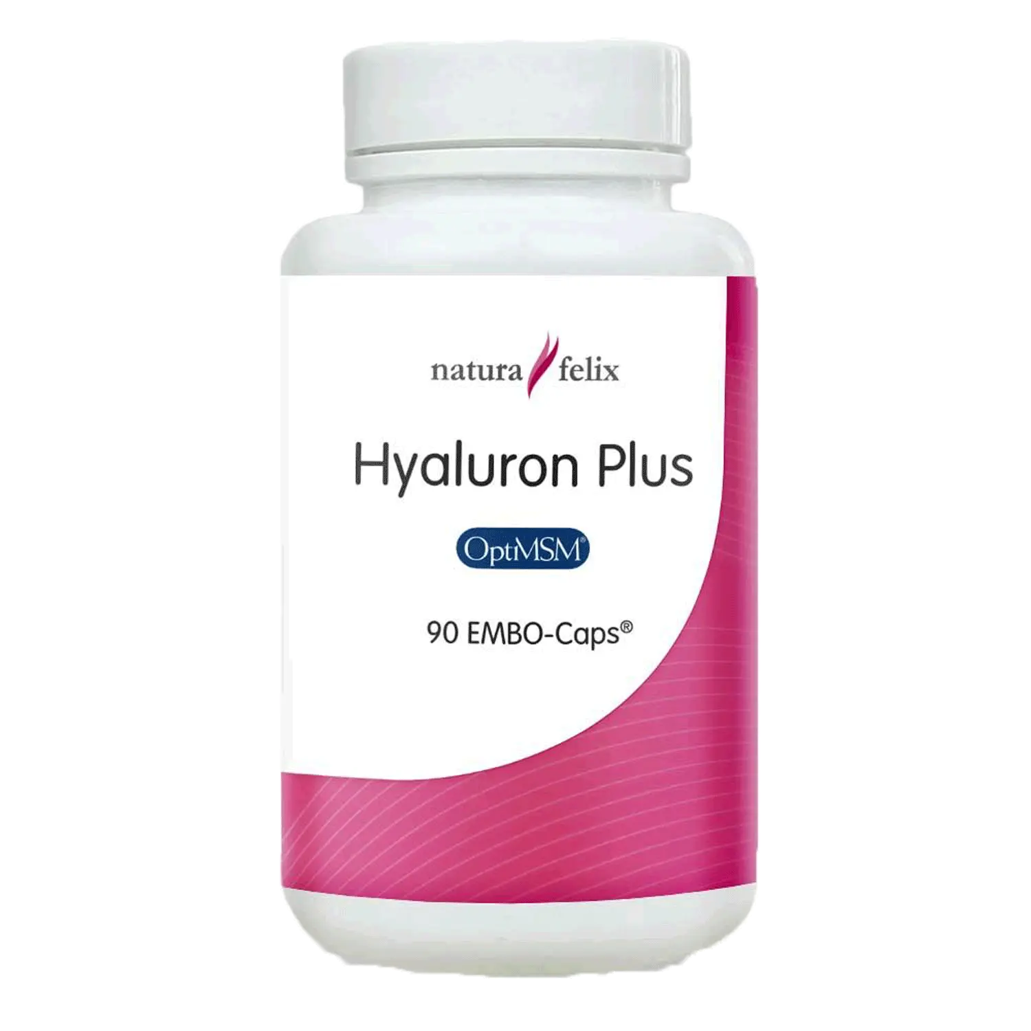 Natura Felix Hyaluronsäure plus OptiMSM von podo medi beinhaltet 90 Kapseln. EAN: 8717729190531