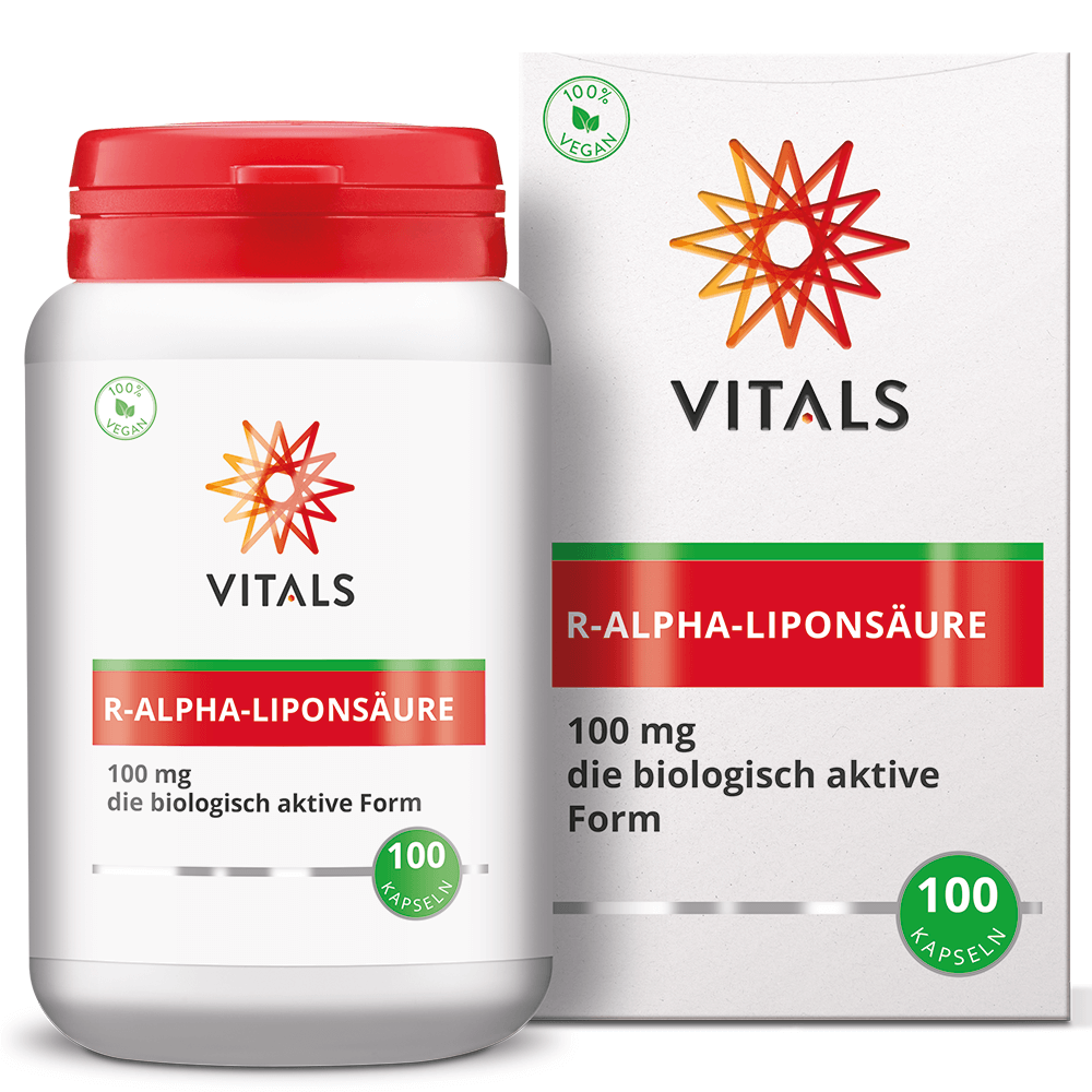 Vitals R-alpha-lipoic acid, 100 capsules  EAN: 8716717002115