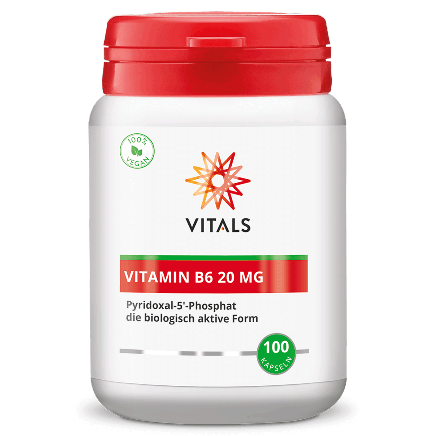 Vitals Vitamin B6 20 mg, 100 Kapseln  EAN: 8716717003358