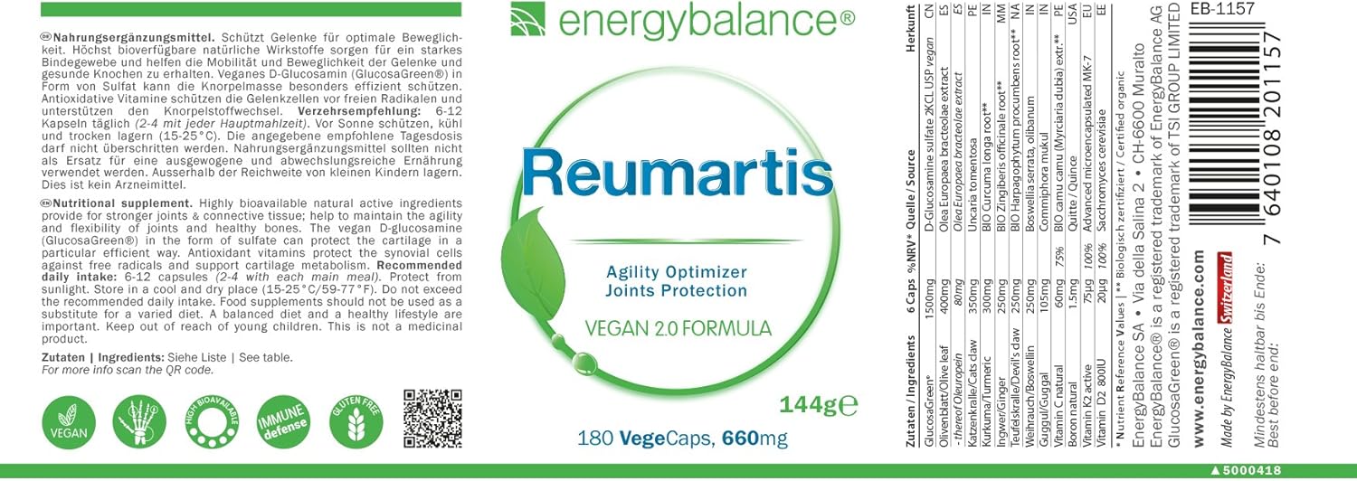 Reumartis Etikett von Energybalance