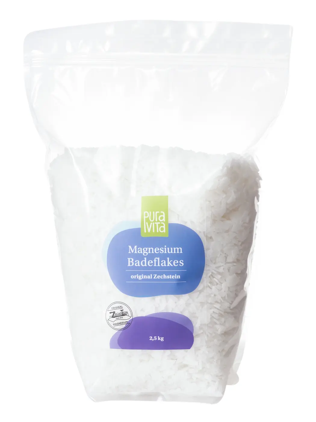 PuraVita Magnesium Chlorid Flakes Zechstein, 2,5 kg Müdigkeit EAN:
