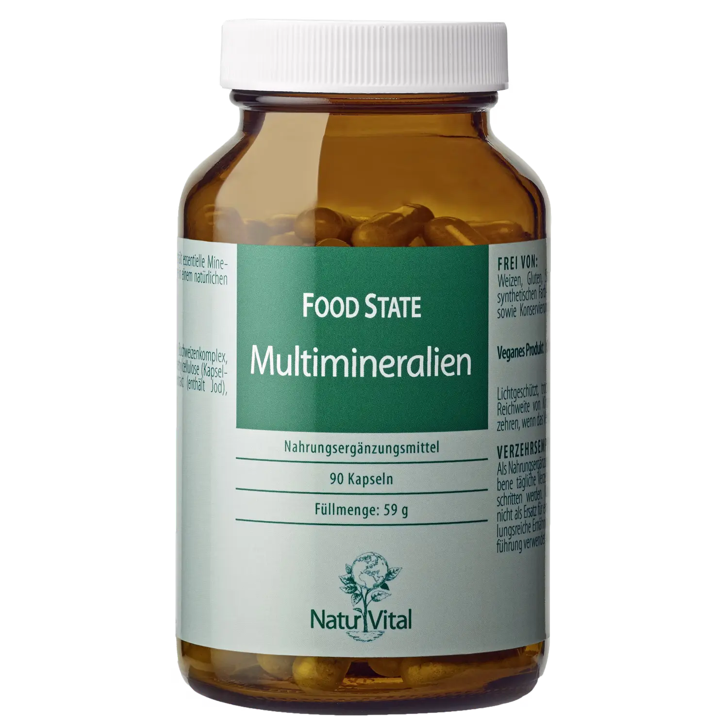Natur Vital Multimineralien FOOD STATE, 90 Kapseln Multimineralien EAN: 4262512990859