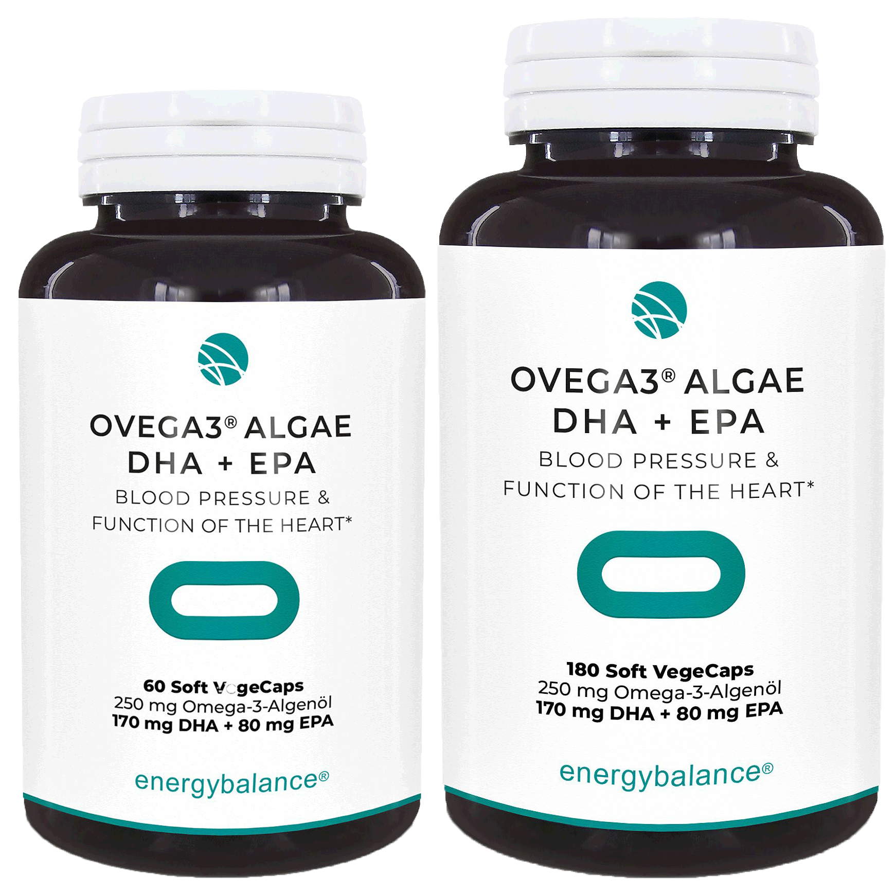 Ovega3 Algae DHA + EPA, olio di alghe con 250 mg di omega-3 Ovega3 Algae DHA + EPA, olio di alghe con 250 mg di omega-3
