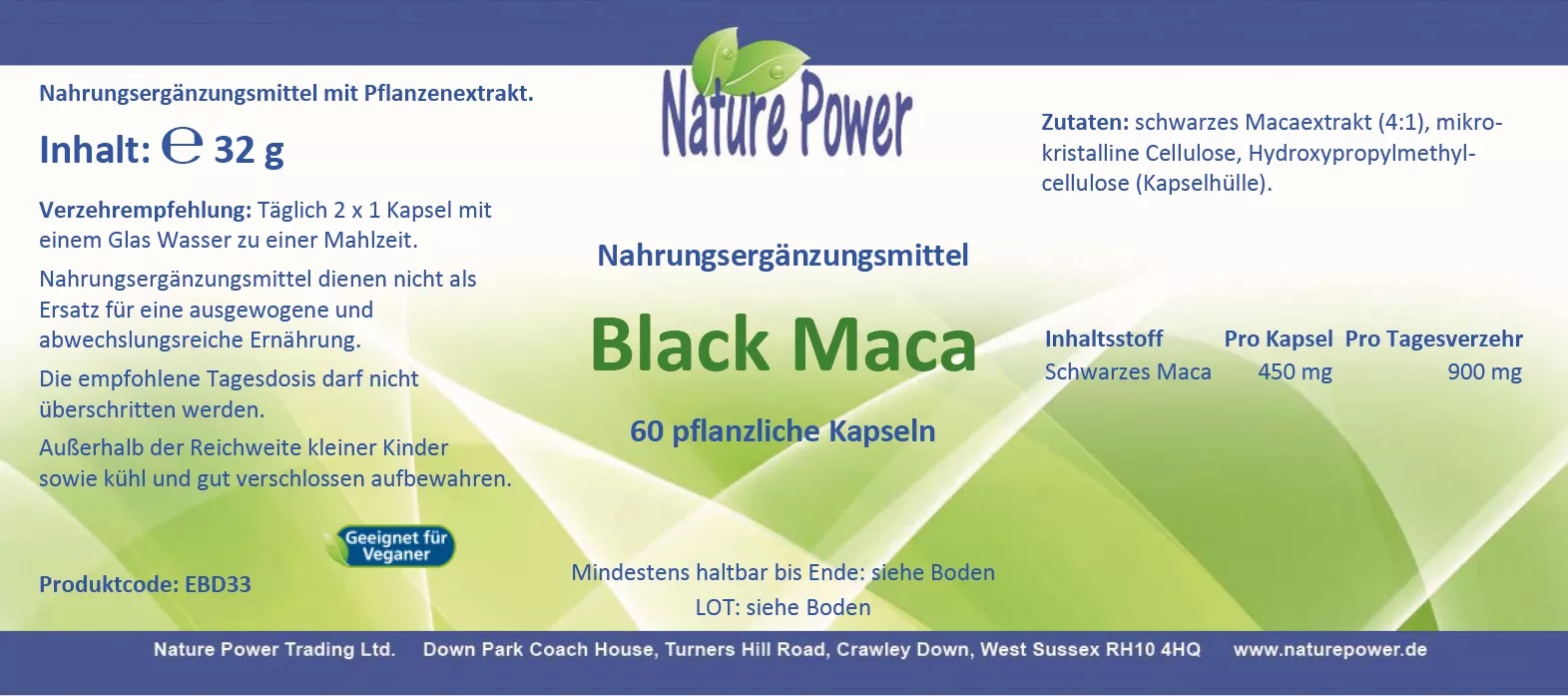 Black Maca, 60 Kapseln