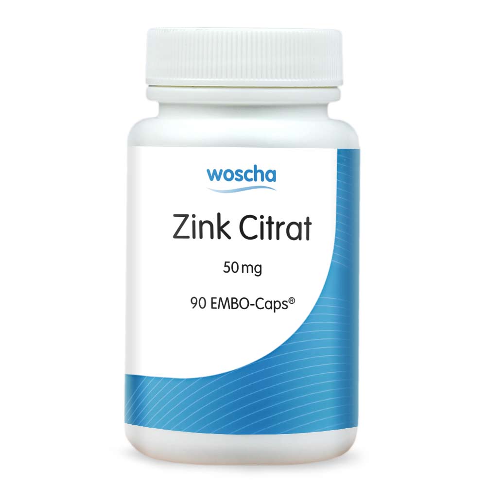 Woscha Zink Citrat von podo medi beinhaltet 90 Kapseln