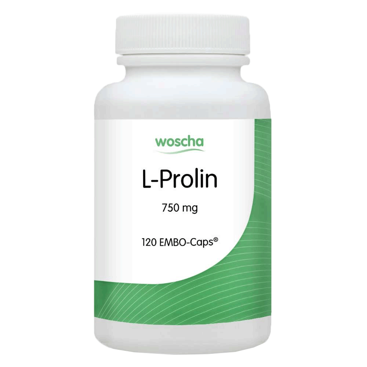 Woscha L-Prolin podo medi 120 Kapseln Woscha L-Prolin von podo medi beinhaltet 120 Kapseln