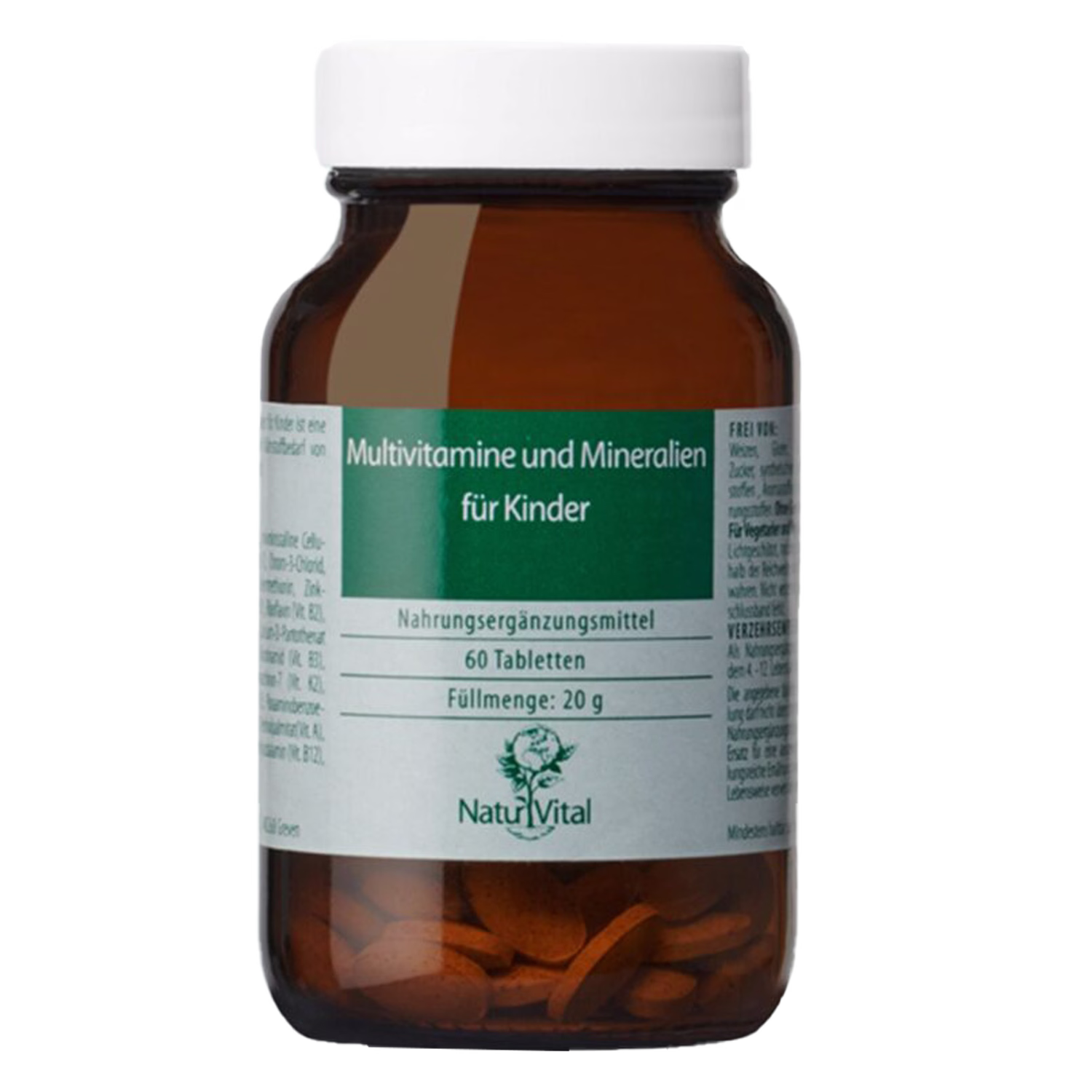 Multivitaminen en mineralen voor kinderen, 60 tabletten