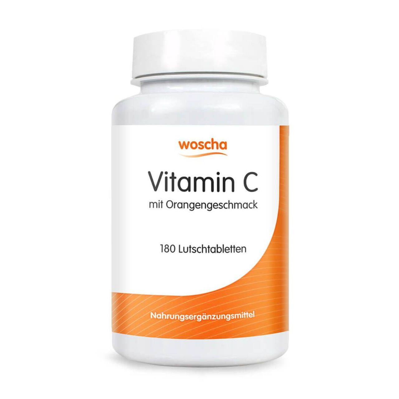 Woscha Vitamin C von podo medi beinhaltet 180 Lutschtabletten
