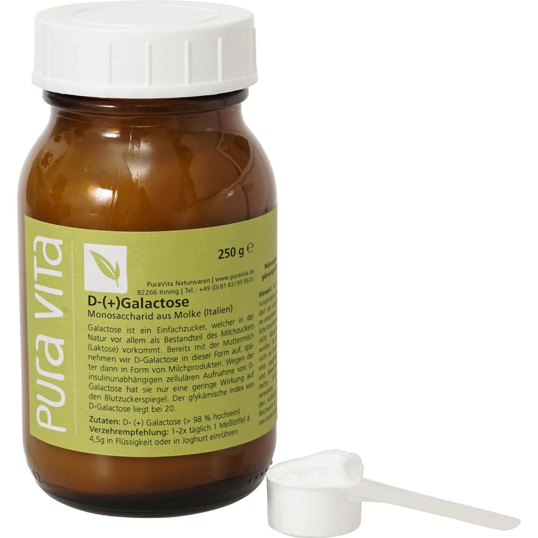 PuraVita D-(+)Galactose, 250 g poeder Alzheimer EAN: