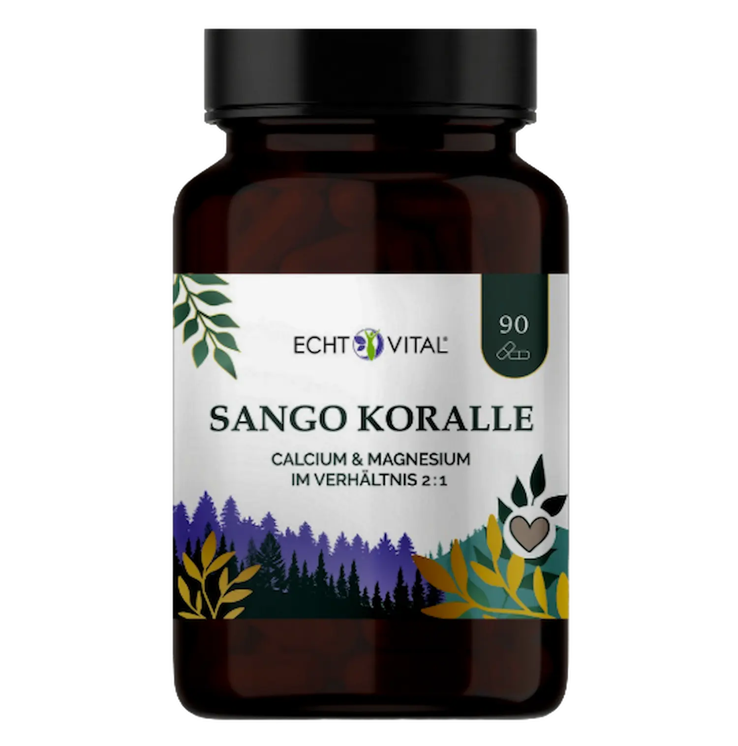 Sango Koralle von Echt Vital beinhaltet 60 vegane Kapseln