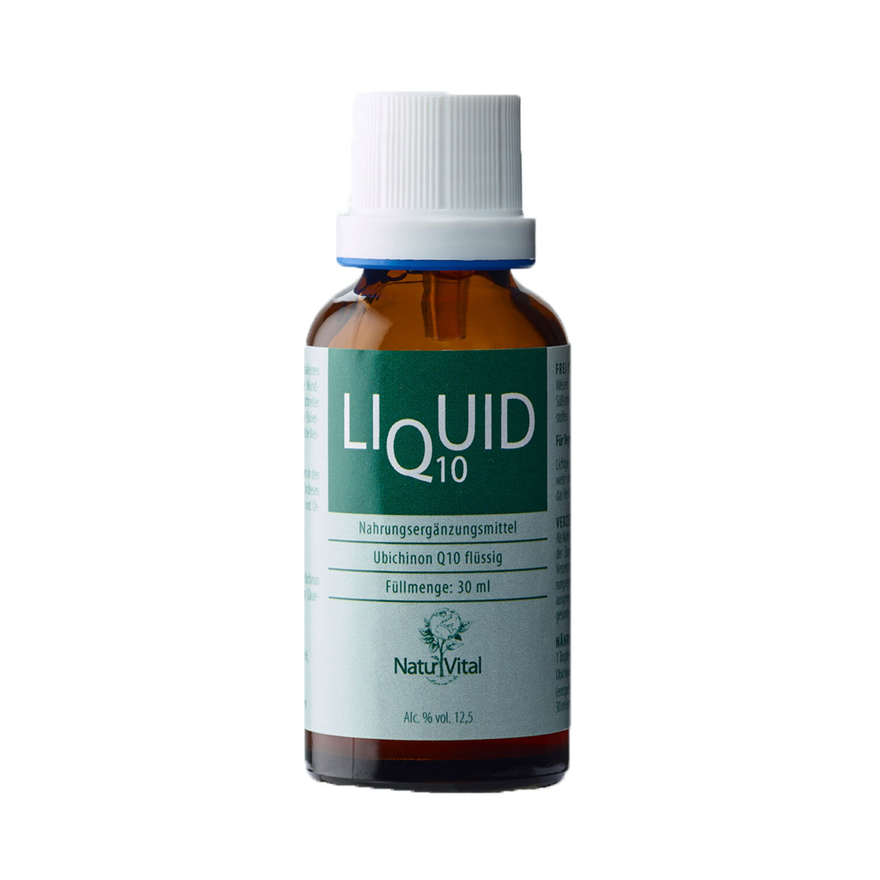 Q10 Liquid Ubichinon von Naturvital beinhaltet 30 Milliliter