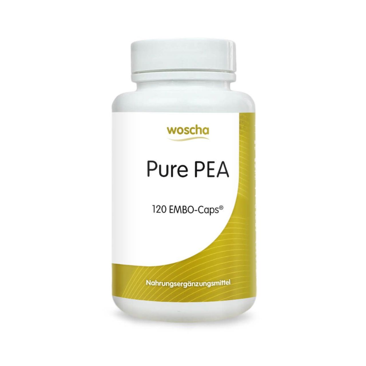 Woscha Pure PEA Palmitoylethanolamid von podo medi beinhaltet 120 Kapseln